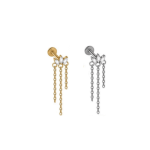 MARQUISE TRI-CHAIN FLATBACK