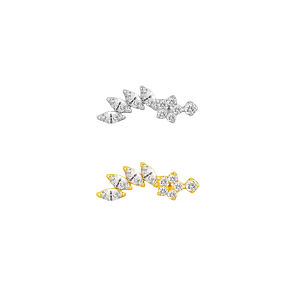FLORA WITH 4 MARQUISE FLATBACK
