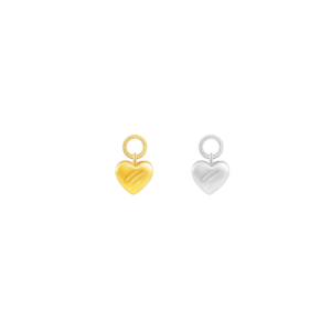 TEARED HEART CHARM